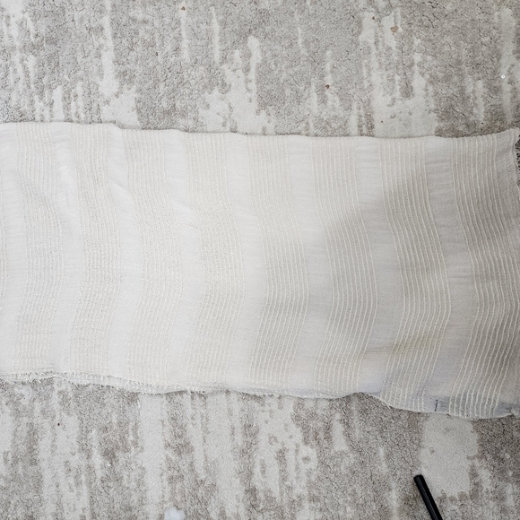 Zara Beige Raw Hem Shawl Scarf 38 x 81 - Picture 5 of 9